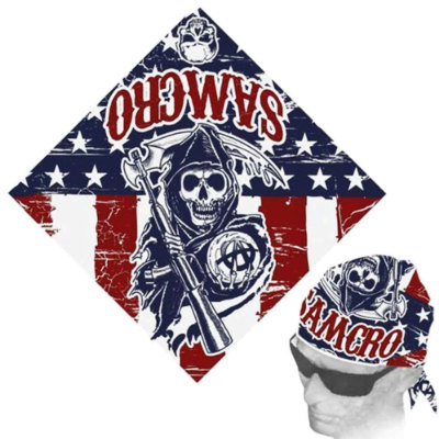 Sons of Anarchy Classic Americana Bandana -Crime drama, Kurt Sutter, Jax, Samcro