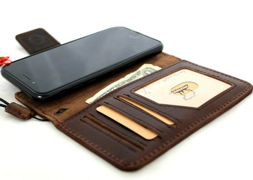 Genuine Dark Leather Case For Galaxy Note 9 Rubber Holder Book Wallet Wireless - Picture 11 of 11