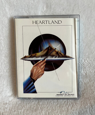 Commodore 64 / 128 CBM C64 Heartland Spiel - getestet, funktioniert, GRATIS Badge, Schlüsselanhänger