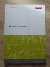 Claas Heuwender Volto 900 Betriebsanleitung (Englisch)
