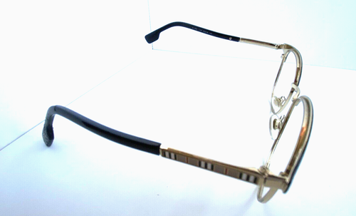 Para piezas - Marco de gafas BURBERRY B 1355 1109 52 mm dorado negro para hombre BRKN - Imagen 3 de 4
