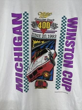 Vintage Motorsport Traditions 90s 1993 NASCAR Winston Cup T-shirt XL Michigan