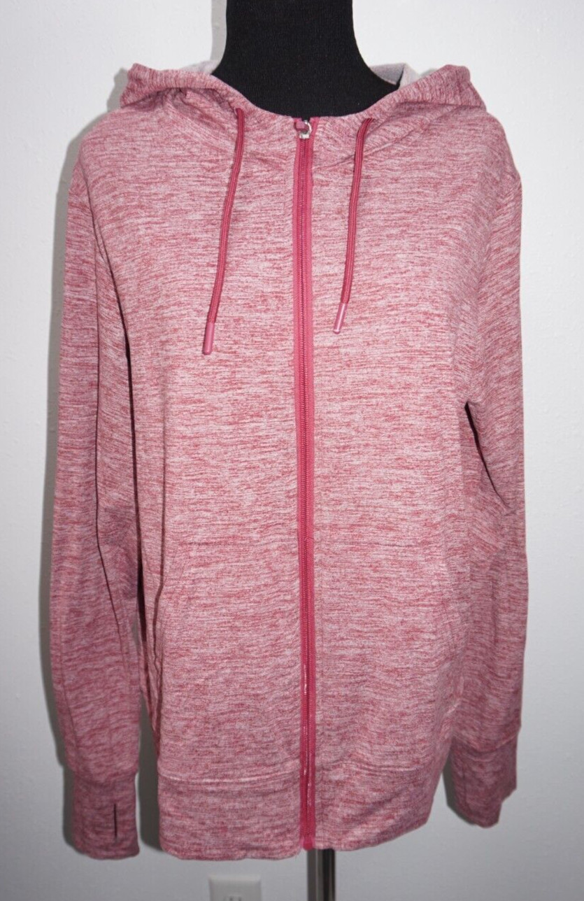 Athletic Works Zip Up Yogo Workout Jacket Womans Sz L… Gem