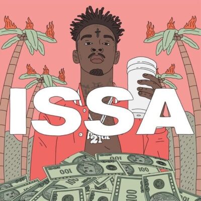 いっさ 559059 21 Savage 'Issa' Music Album HD Cover Art 16x12 WALL PRINT
