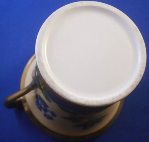 Antigua taza y platillo floral de porcelana Darte Freres Vieux Porcelaine de Paris antigua - Imagen 13 de 13