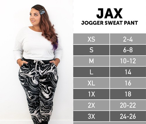 NEW Lularoe Jax Joggers NWT Blue White Tie Dye 2XL XXL HTF - Picture 5 of 5