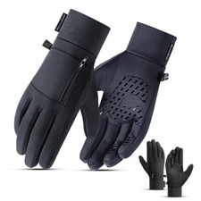 Waterproof Winter Gloves Touch Screen Mittens Gloves with Pocket for Men Women