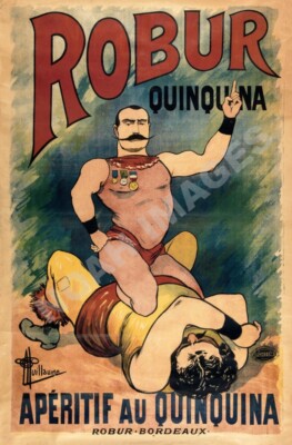 Robur Quinquina vintage liquor ad poster 16x24