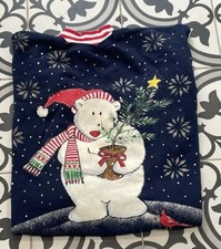 Vintage 1980s Bear Basic Edition Ugly Christmas 80s Sweatshirt Size Small