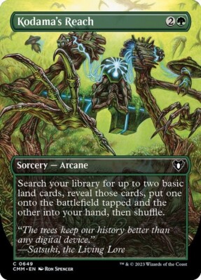 x4 Kodama's Reach Borderless #649 | CMM Commander Masters | MTG | Same Day Ship