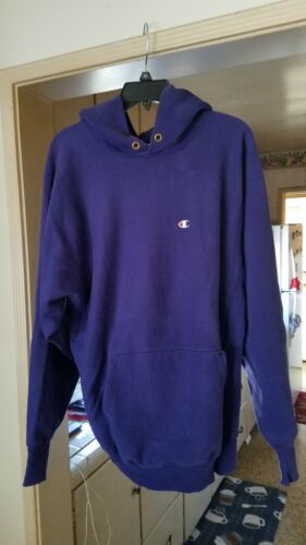 vintage 90s champion reverse weave hoodie sweatshirt purple sixe xx-large |  eBay