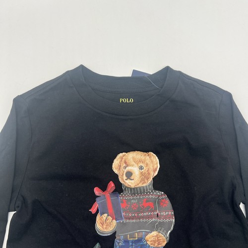 NWT Polo Ralph Lauren Navy Boy Bear French Terry Sweatshirt 5 RN 41381 - Picture 6 of 12
