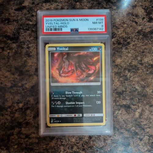 Yveltal 139/236 Sm-Unified Minds Holo PSA pop 1!
