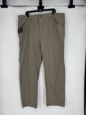 Wrangler Riggs Workwear Ripstop Pants Mens 44x30 Khaki Tan Work Chino Carpenter