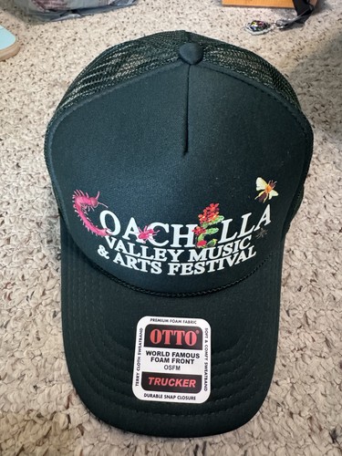 Coachella Music & Arts Festival 2025 OTTO Trucker Hat Adjustable Green NEW