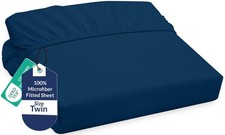 Royale Linens Fitted Sheet Twin - Ultra Soft 1800 Brushed Microfiber - Hotel ...