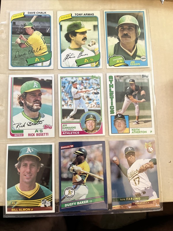 Oakland Athletics-9 Card Lot