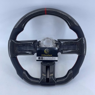 For Ford Mustang 2010-2014 Shelby GT500 Real carbon fiber leather steering wheel