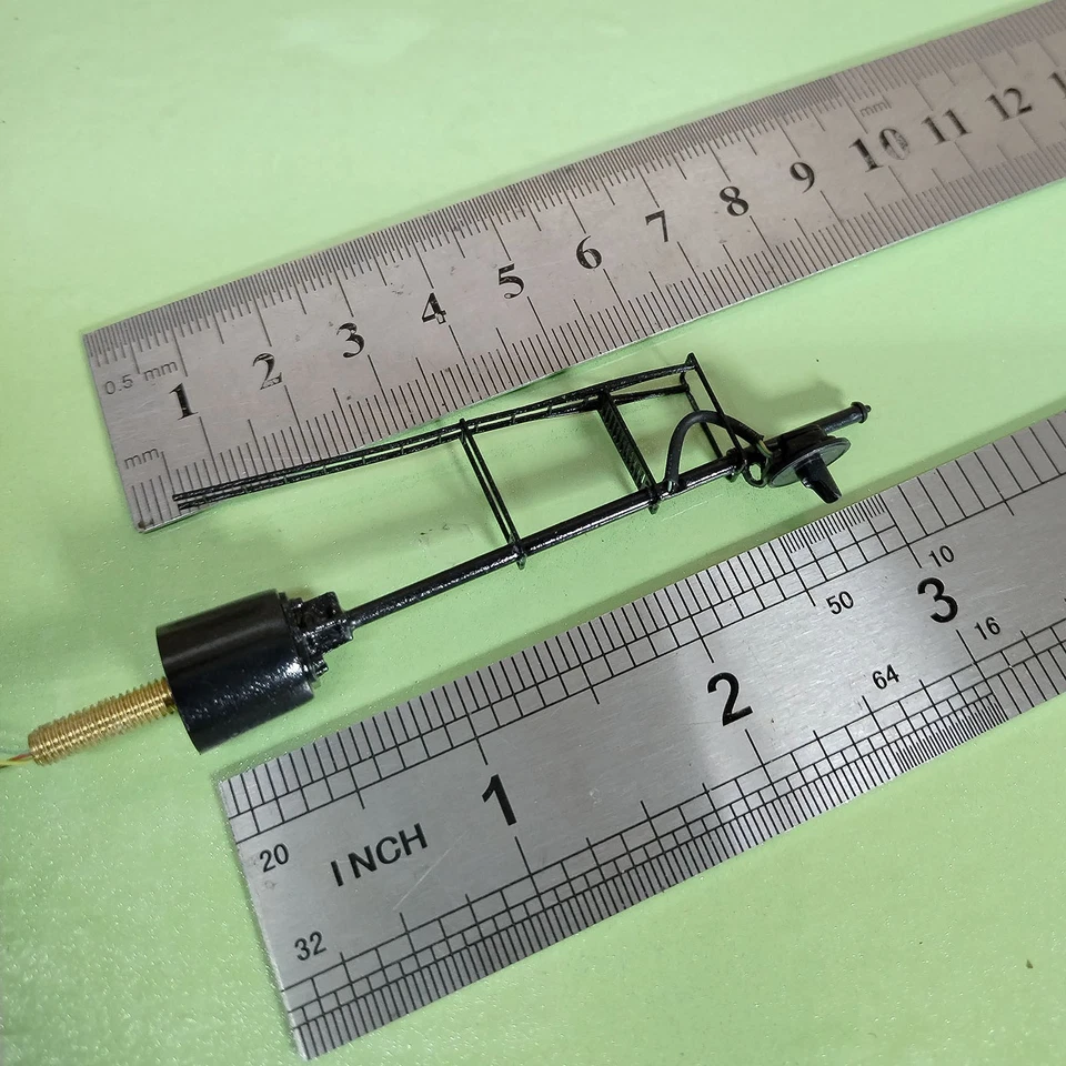 1 x HO scale model railroad tri-colors searchlight signal steel cabinet #02BL - Image 3 of 4