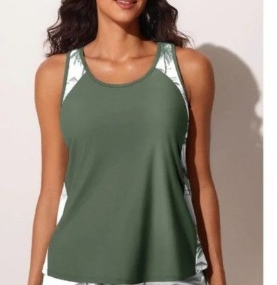 Summer Mae Blouson Tankini Swimsuit Top ONLY Women 2026 Tummy Control NEW SZ 16