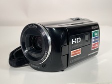 Sony HDR-PJ230 8.9MP Black Camcorder w/ 3 Batteries  Charger  Lexar 32GB SDHC