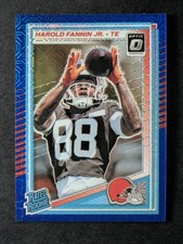 2025 Panini Donruss Optic HAROLD FANNIN JR. 7/55 RC Blue Mojo Optic #284