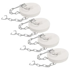 4Pcs Tub Stoppers Rubber Bathtub Stoppers 48mm - 49mm White