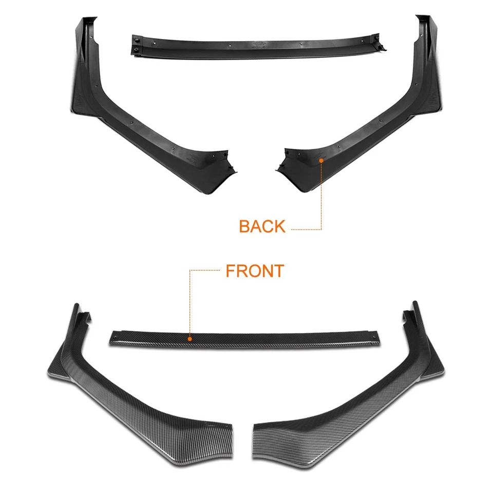 Kit de carrocería de parachoques delantero con aspecto de carbono estilo STI para Subaru Legacy 18-20 labio de alerón Foto 3 de 4