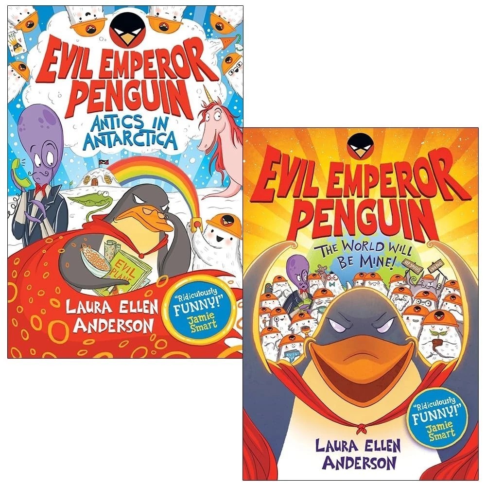 Laura Ellen Anderson Collection 2 Books Set Antics in Antarctica,Will Be Mine!