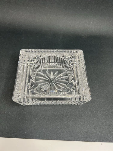 Vintage Crystal Waterford Candle Holder 4.5”-4”,Signed