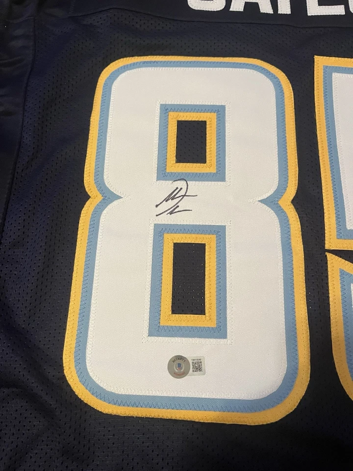 Camiseta personalizada firmada por Antonio Gates de los San Diego Chargers Beckett Witness BAS Foto 4 de 4