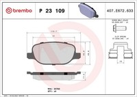 Brembo Bremsbelagsatz, Scheibenbremse P 23 109 FüR Alfa Romeo Lancia