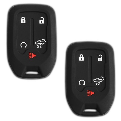2 Keyless Entry Remote Cover Silicon Rubber Skin Jacket For Chevrolet GMC 5b