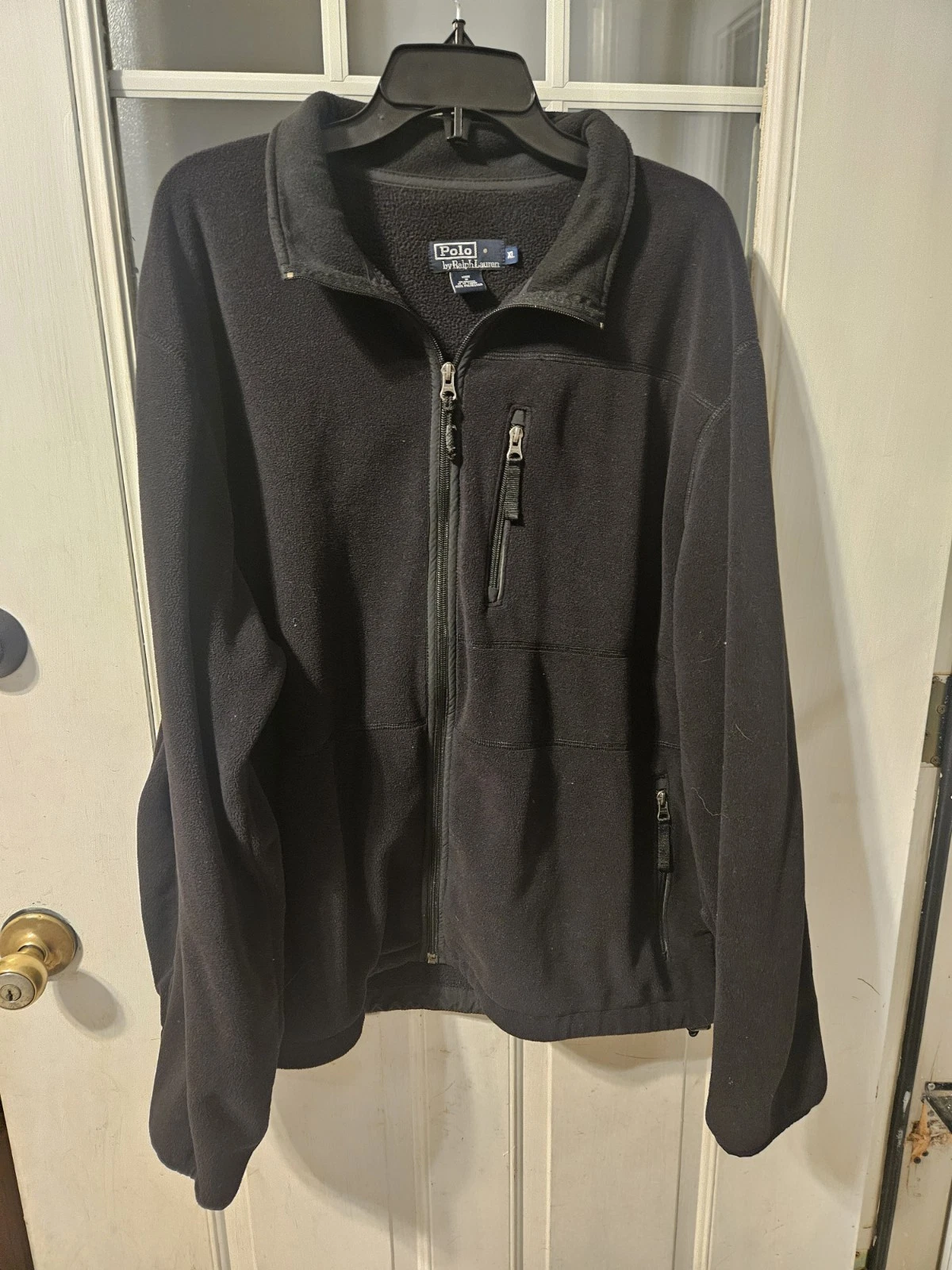 Ralph Lauren Polo Men Size Xl Thermal Pro Full Zip Up Black Jacket