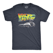 Classic Back to the Future Shirt Delorean Logo Movie Tee for Men