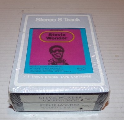 Stevie Wonder Looking Back VOL.1 & VOL.II Double 8 Track SEALED M-804-T2