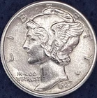 1937-P Mercury Silver Dime Ch BU