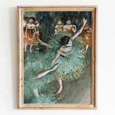 Swaying Dancer (Dancer in Green) by Edgar Degas Girls Wall Art Poster Print