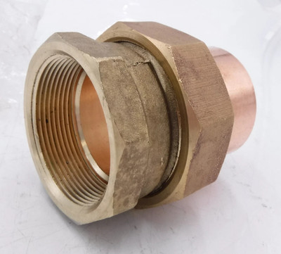 Nibco 2''FNPT C x F Cast Bronze Union Lead Free 733-3-LF NSF-61-G