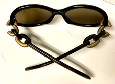 ROCHAS PARIS Luxury Black Gold Vintage Sunglasses Model 9062-15  90s France