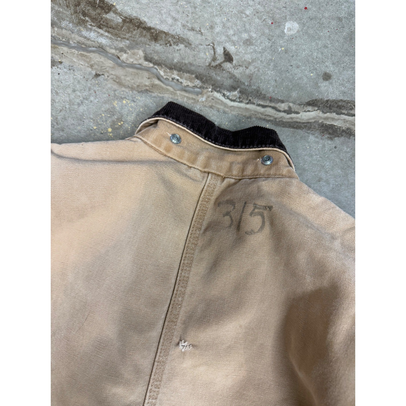 Carhartt Mens Tan Canvas Double Knee Work Bib Overalls Size 44R thumbnail 9