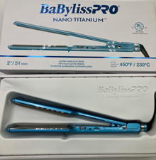 BaBylissPRO Nano Titanium 2 Inch Ultra Thin Flat Iron 450 F Max Heat