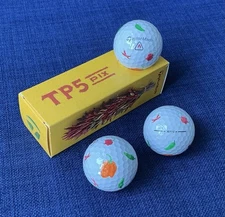 TAYLORMADE TP5 PIX PEPPERS 2025 LIMITED EDITION 3 GOLF BALLS (1 SLEEVE) 