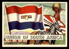 1956 Topps Flags of the World #9 Union Of South Africa VG/EX *e1