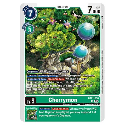 Digimon Card Game - World Convergence - Cherrymon - (U) - BT21-050
