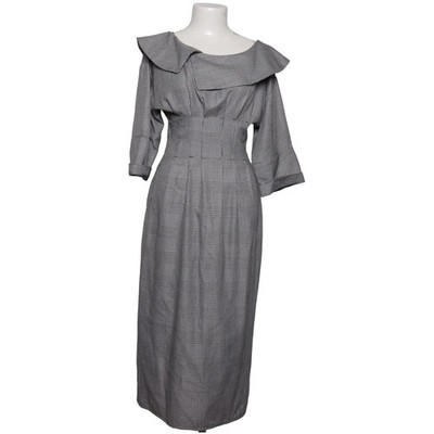 Topshop, Kleid, Größe: 38, Grau/Schwarz, Polyester/Viskose, Glencheck #4E1