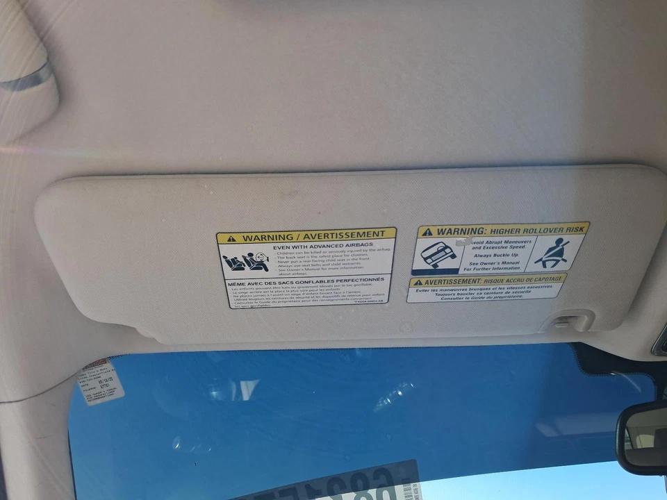 Used Left Sun Visor fits: 2015 Land rover Range rover dual blade Left Grade A - Image 2 of 4