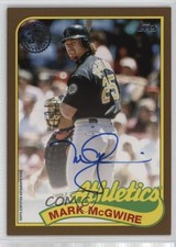 2024 Series 1 1989 Topps Baseball Gold /50 Mark McGwire #89BA-MMC Auto 0lm