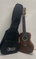 Luna Mahogany Decorative Design Ukulele 24in