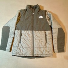 The North Face Youth Jacket Gray Black Boys Size Large (14/16) Puffer Full Zip